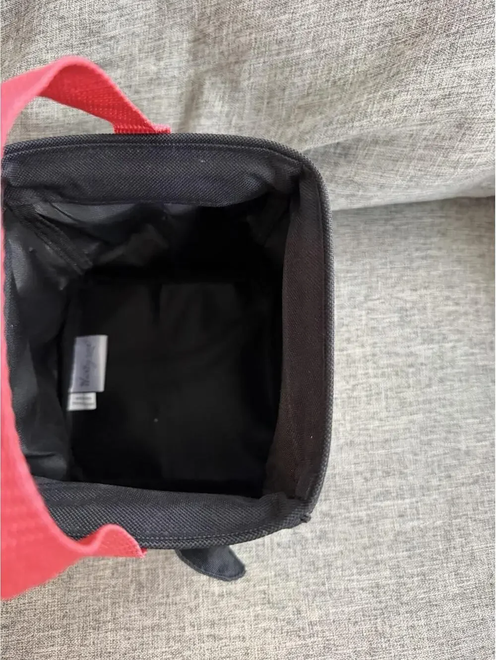 Thirty One Little Carry All Caddy Black Penguin Face With Ears And Red Handle 6”